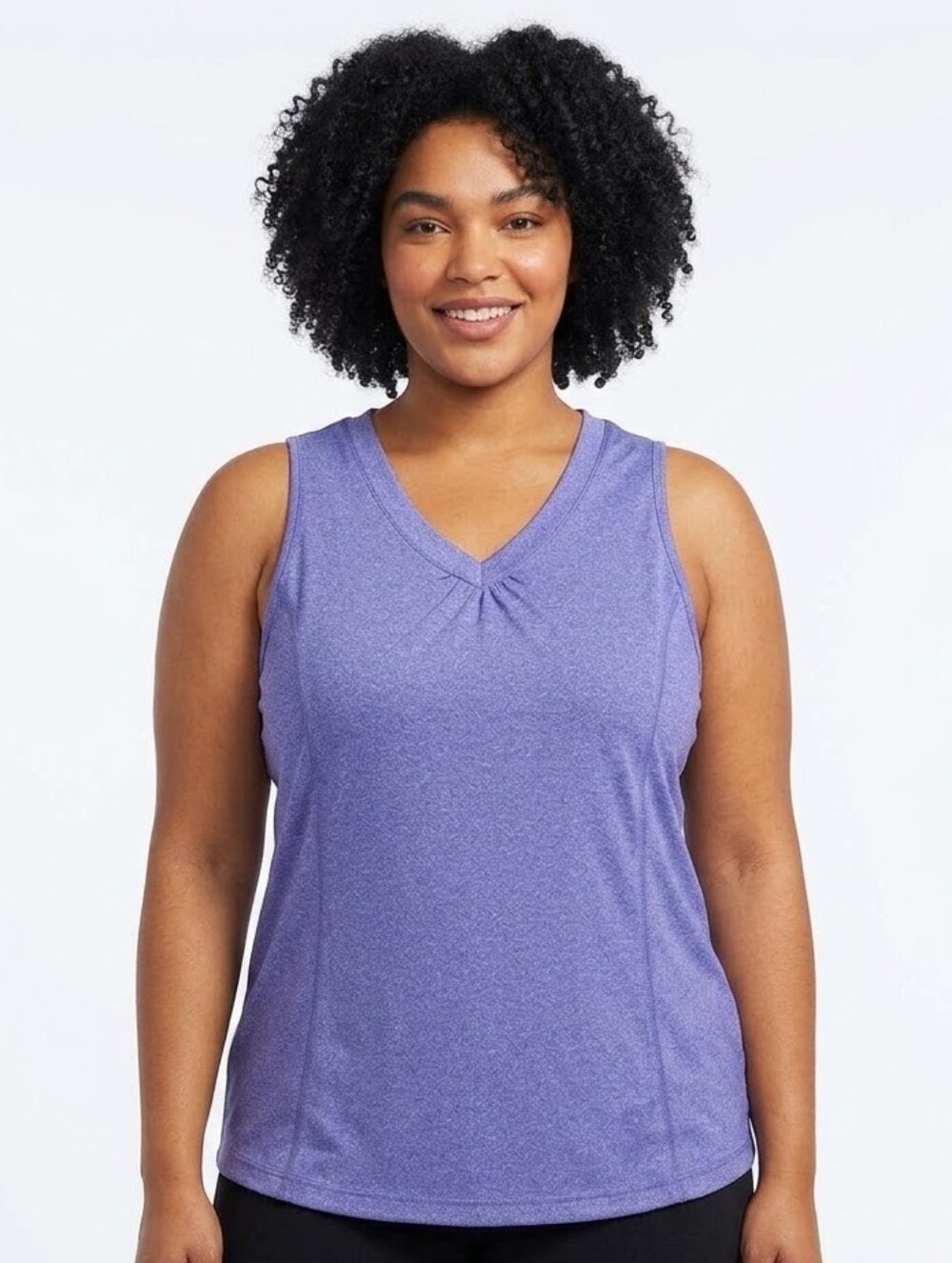 Danskin Dri More Plus Size Sleeveless Blue Women's Top